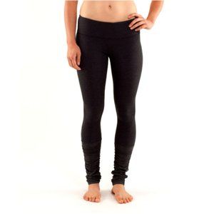 LULULEMON Ruched Leggings Tights BLACK 8